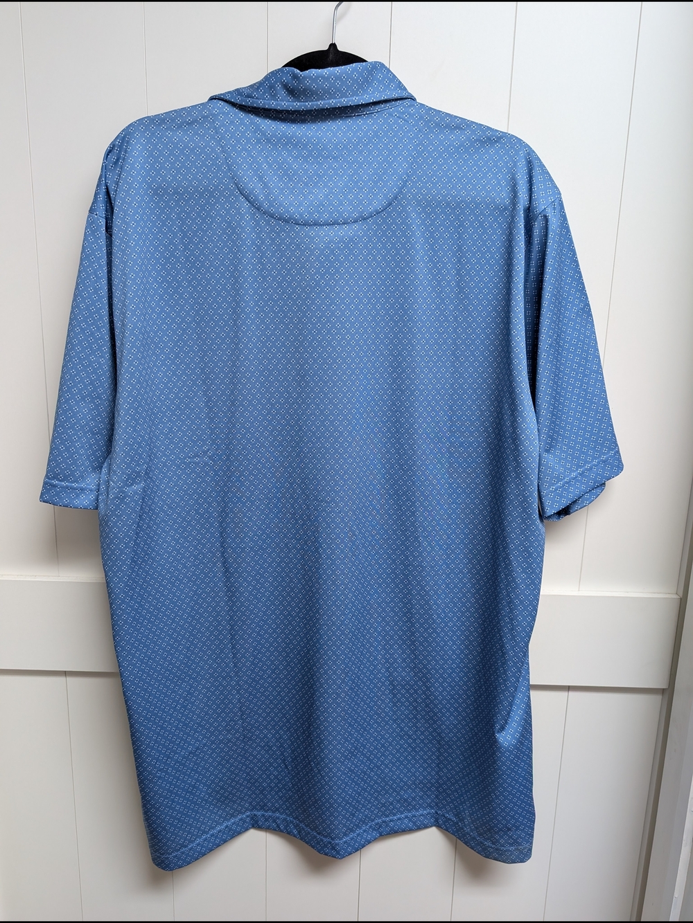 Donald Ross Men's Blue Short-Sleeve Golf Polo, Large - Picture 3 of 3